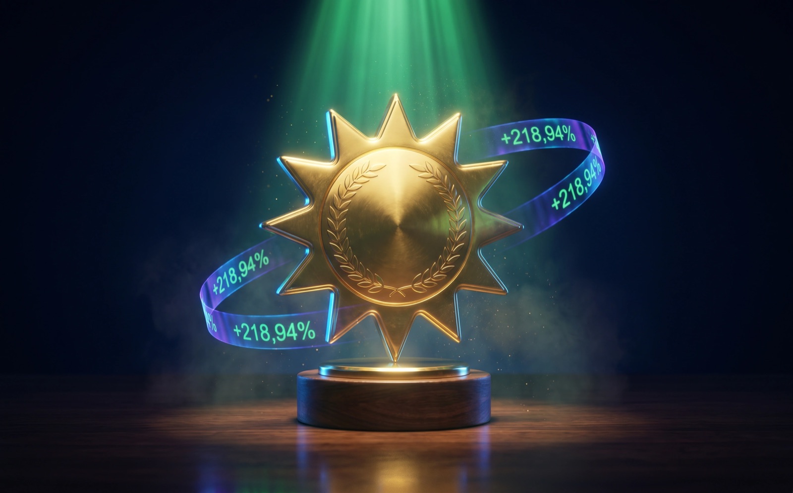 Premio Sole 24 Ore con scroll +218,94% in evidenza, stella d'oro cinematic